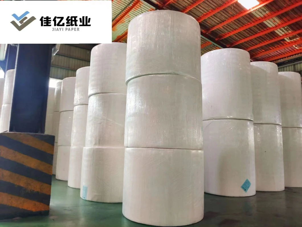 Hengan Jumbo Tissue Roll Virgin Wood Pulp Factory Price Raw Material for Making Carrier Tissue