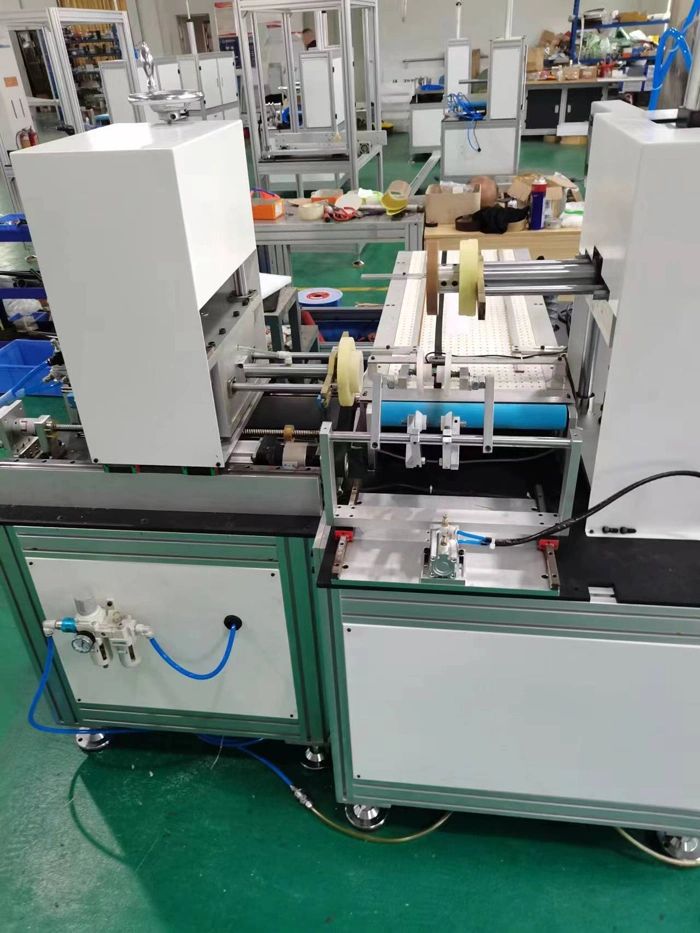 Automatic Paper Round Box Can Container Cover Pasting Edge Folding in Bottom Binding Sealing Forming Machine