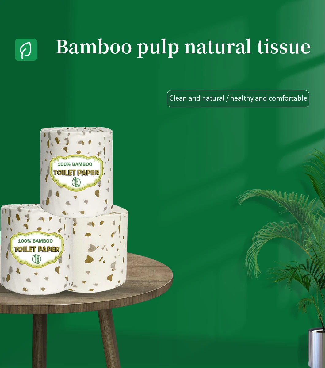 Bathroom Tissue Toilet Paper Wholesale Bamboo Pulp Toilet Tissue Non Irritating