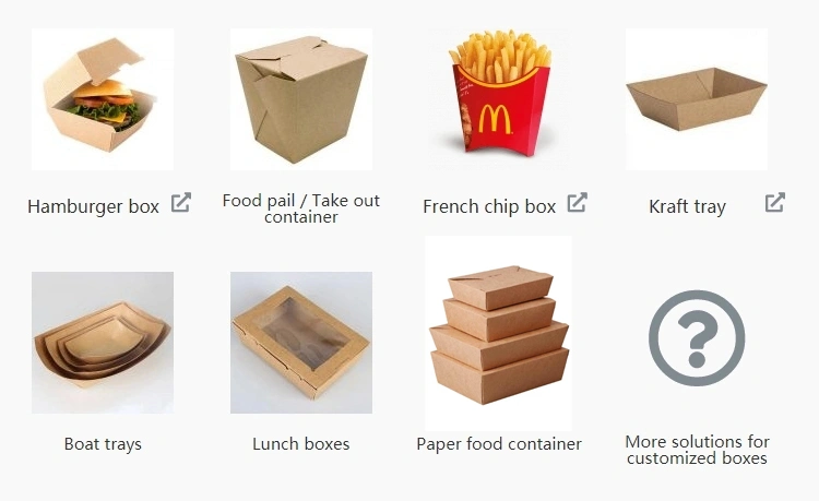 Automatic Small Disposable Kraft Paper Food Meal Carton Board Lunch Burger Box Product Making Forming Machine