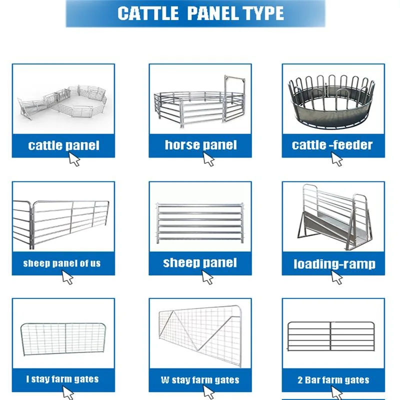 Galvanized Pipe Livestock Farm Cheap Metal Australia Sheep Yards Horse Fence Panels Feeder