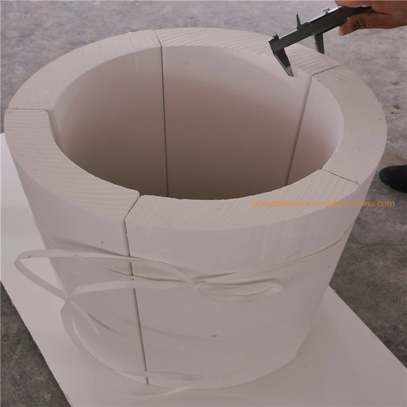 18-400mm ID Inner Diameter Asbestos Free Heat Proof Thermal Insulation Material Calcium Silicate Pipe Sections for Ss Chemicals Stainless Steel Pipes Tube Cover